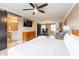 Spacious main bedroom with ensuite bathroom and sitting area at 8608 E Angus Dr, Scottsdale, AZ 85251