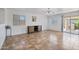 Dining room with tile floors and sliding glass doors to a patio at 2343 E Meadow Land Dr, San Tan Valley, AZ 85140
