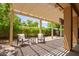 Peaceful patio with pergola and comfortable seating at 20980 N Sweet Dreams Dr, Maricopa, AZ 85138