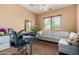 Bright office space includes a desk, comfortable seating, and ample natural light at 35140 N 52Nd Pl, Cave Creek, AZ 85331