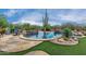 Inviting pool area with a large pool and flagstone patio at 35140 N 52Nd Pl, Cave Creek, AZ 85331