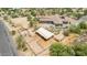 Aerial view of house with stables and a large lot, perfect for horses at 35140 N 52Nd Pl, Cave Creek, AZ 85331