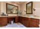 Bathroom with a large vanity, double sinks, and plenty of storage at 35140 N 52Nd Pl, Cave Creek, AZ 85331