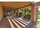 Brick patio with covered pergola at 292 Leisure World --, Mesa, AZ 85206