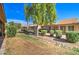 Landscaped backyard with mature trees and shrubs at 292 Leisure World --, Mesa, AZ 85206