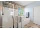 Spa-like bathroom with walk-in shower and separate soaking tub at 5116 W Trotter Trl, Phoenix, AZ 85083