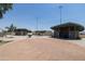 Restrooms and seating near baseball field at 17555 W Dalea Dr, Goodyear, AZ 85338
