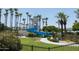 Community waterpark with a lighthouse and large slides at 17555 W Dalea Dr, Goodyear, AZ 85338