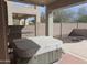 Relax in your own private hot tub, conveniently located on the patio at 44973 W Sandhill Rd, Maricopa, AZ 85139