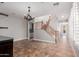 Open dining area with staircase and tiled floor at 9301 E Desert Arroyos --, Scottsdale, AZ 85255