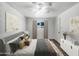 Spacious bedroom with neutral color palette and new flooring at 2236 E Nancy Ln, Phoenix, AZ 85042