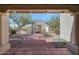 A courtyard with brick pathway and a gated entrance at 8633 E Via Montoya --, Scottsdale, AZ 85255