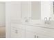 Modern bathroom with double vanity and stylish hardware at 37375 W Patterson St, Maricopa, AZ 85138