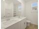Bathroom with double vanity and a shower/tub combo at 37375 W Patterson St, Maricopa, AZ 85138