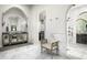 Spa-like bathroom featuring a walk-in shower and a stylish vanity at 19452 N 98Th Pl, Scottsdale, AZ 85255