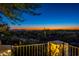 Scenic sunset view from backyard with city skyline at 19452 N 98Th Pl, Scottsdale, AZ 85255