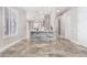 Modern kitchen with island and stone backsplash at 12 E Quartz Rock Rd, Phoenix, AZ 85085