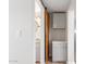 Updated bathroom with gray vanity and a barn door entry at 9424 N 2Nd Pl, Phoenix, AZ 85020