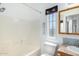 Clean bathroom with a shower/tub combo and updated vanity at 11596 W Sierra Dawn Blvd # 196, Surprise, AZ 85378