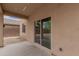 Covered patio with sliding glass door at 33025 N Mildred Ln, San Tan Valley, AZ 85144