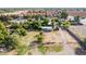 Aerial view of property showing building and large lot at 1112 N Center St, Mesa, AZ 85201