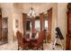 Breakfast nook with a round table and window seating at 8157 E Sierra Morena St, Mesa, AZ 85207