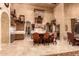 Gourmet kitchen with large island, stone countertops, and custom cabinetry at 8157 E Sierra Morena St, Mesa, AZ 85207