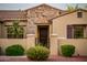 Elegant home exterior with stone accents at 12840 W Santa Ynez Dr, Sun City West, AZ 85375
