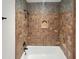 Updated bathroom with tiled shower and niche at 17839 N 43Rd St, Phoenix, AZ 85032