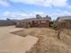 Large backyard with gravel and a brick structure at 4026 W Rovey Ave, Phoenix, AZ 85019