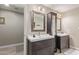 Bathroom boasts dual sinks and modern vanities at 2520 E Flower St, Phoenix, AZ 85016