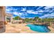 Stunning pool with a spacious patio perfect for outdoor entertaining at 11377 E Diamond Cholla Dr, Scottsdale, AZ 85255