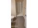 Clean bathroom with a shower and toilet at 639 W Pepper Pl # 109, Mesa, AZ 85201
