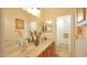 Bathroom with double vanity and a separate shower and tub at 6574 S Crestview Dr, Gilbert, AZ 85298