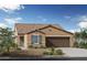 One-story home with tile roof, brown garage door and desert landscaping at 5749 S 243Rd Dr, Buckeye, AZ 85326