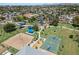 Aerial view of park with volleyball court, playground and basketball court at 710 W 18Th St, Tempe, AZ 85281