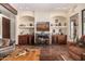 Relaxing living room with fireplace, comfortable seating, and mountain views at 4755 S Pura Vida Way, Gold Canyon, AZ 85118