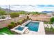 Relaxing pool and spa area with mountain views at 9844 E June St, Mesa, AZ 85207