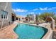 Expansive pool with a large patio and mountain backdrop at 23832 N 112Th Pl, Scottsdale, AZ 85255