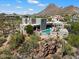 Desert home with pool and mountain backdrop at 23832 N 112Th Pl, Scottsdale, AZ 85255