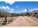 Brick driveway with desert landscaping and mountain views at 23832 N 112Th Pl, Scottsdale, AZ 85255