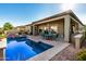 Luxury backyard with a refreshing pool and spa at 26747 N 127Th Dr, Peoria, AZ 85383