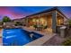 Inviting pool and spa area with patio furniture at 26747 N 127Th Dr, Peoria, AZ 85383