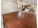 Bright living room with hardwood floors and ceiling fan at 12059 W Carlota Ln, Sun City, AZ 85373