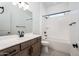 Modern bathroom with new vanity and bathtub at 115 E Santa Cruz Dr, Phoenix, AZ 85085