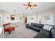 Bright living room with sectional sofa, dining area, and kitchen views at 6202 E Mckellips Rd # 310, Mesa, AZ 85215