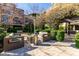 Relaxing outdoor patio with seating and heater at 6166 N Scottsdale Rd # C3006, Paradise Valley, AZ 85253
