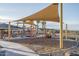 Shaded playground with swings, climbing structures, and a slide at 24066 N 162Nd Ln, Surprise, AZ 85387