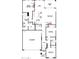 Floor plan of a single-story home with an open layout and patio at 24066 N 162Nd Ln, Surprise, AZ 85387