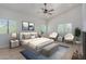 Large main bedroom with ample natural light and stylish furnishings at 6325 E Monte Cristo Ave, Scottsdale, AZ 85254